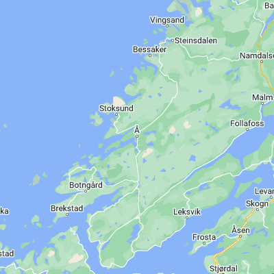 Map showing location of Årnes (63.961140, 10.226010)
