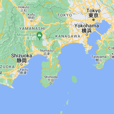 Map showing location of Atami (35.089440, 139.068610)