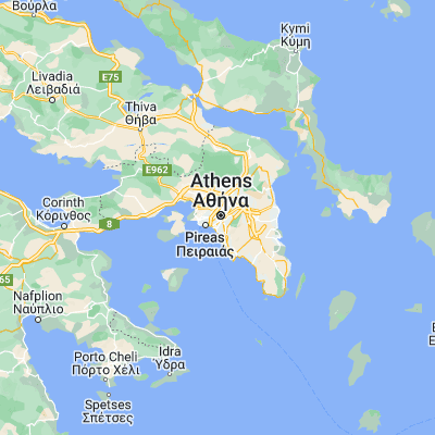 Map showing location of Athens (37.979450, 23.716220)
