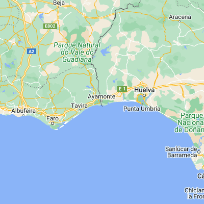 Map showing location of Ayamonte (37.209940, -7.402660)