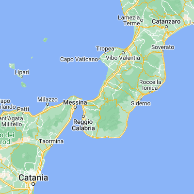 Map showing location of Bagnara Calabra (38.288470, 15.807800)