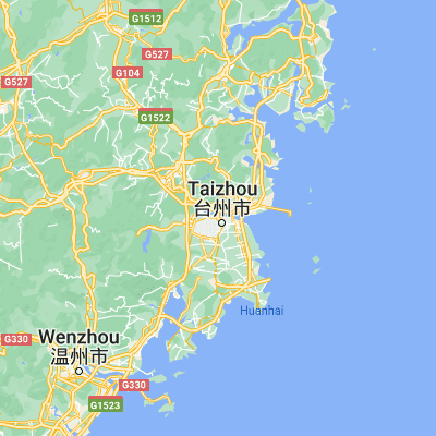 Map showing location of Baiyun (28.678270, 121.406040)