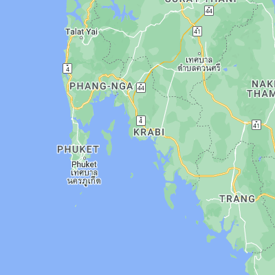 Map showing location of Ban Ao Nang (8.045800, 98.810350)