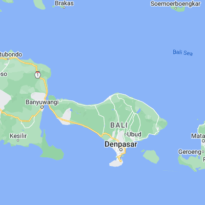 Map showing location of Banjar Bunutpanggang (-8.165560, 115.019430)