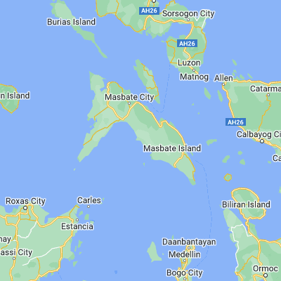 Map showing location of Barra (12.071700, 123.639500)