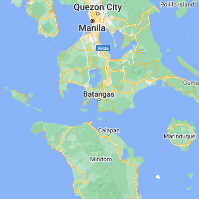 Map showing location of Batangas (13.756700, 121.058400)