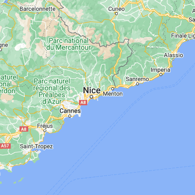 Map showing location of Beaulieu-sur-Mer (43.707580, 7.332890)