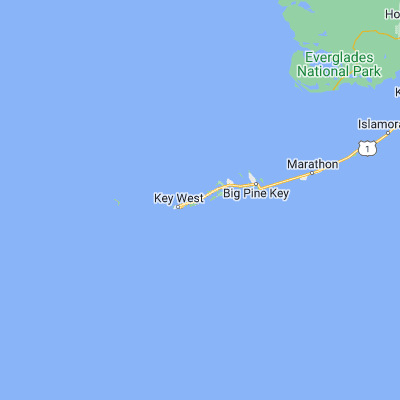 Map showing location of Big Coppitt Key (24.596530, -81.660090)