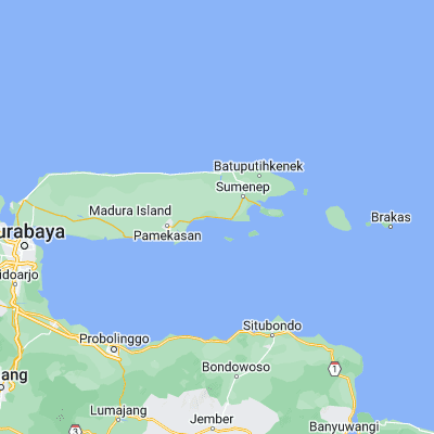 Map showing location of Biyan (-7.110500, 113.722600)