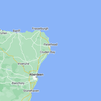 Map showing location of Boddam (57.466670, -1.783330)