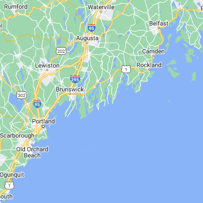 Map showing location of Boothbay Harbor (43.852300, -69.628100)
