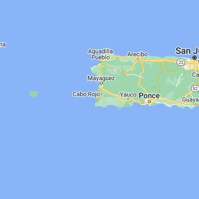 Map showing location of Boquerón (18.026910, -67.169070)