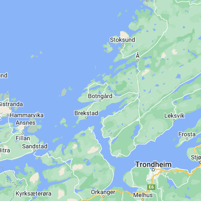 Map showing location of Botngård (63.765320, 9.811130)