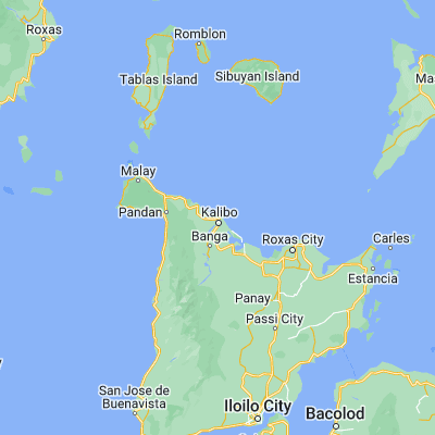 Map showing location of Brgy. Bulwang, Numancia (11.721940, 122.361110)