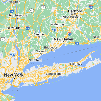 Map showing location of Bridgeport (41.167040, -73.204830)