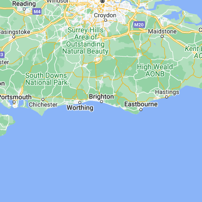 Map showing location of Brighton (50.828380, -0.139470)