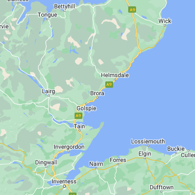 Map showing location of Brora (58.009890, -3.851820)