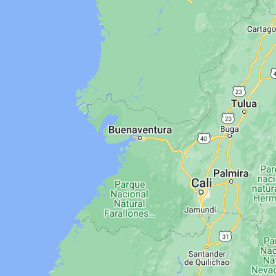 Map showing location of Buenaventura (3.880100, -77.031160)