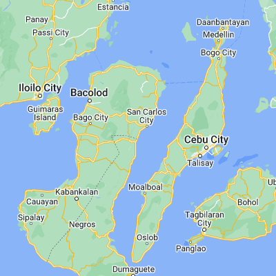 Map showing location of Buluangan (10.387070, 123.338100)