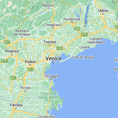 Map showing location of Burano (45.485480, 12.416960)