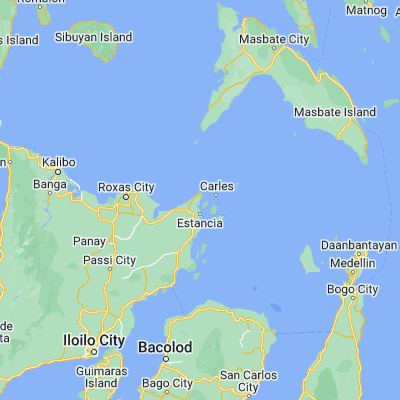 Map showing location of Cabilao (11.539600, 123.143600)
