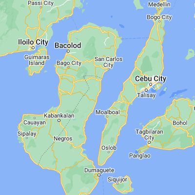 Map showing location of Calamba (10.175500, 123.282600)