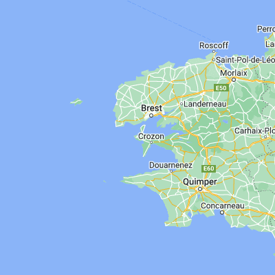 Map showing location of Camaret-sur-Mer (48.274970, -4.596150)
