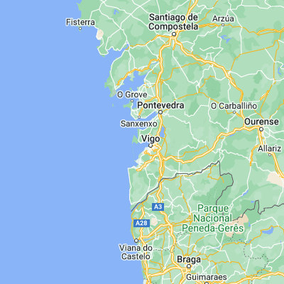 Map showing location of Cangas (42.264130, -8.784620)