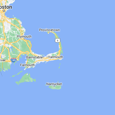 Map showing location of Cape Cod (41.700110, -70.032790)