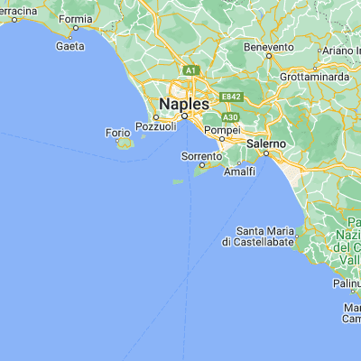 Map showing location of Capri (40.550730, 14.242630)