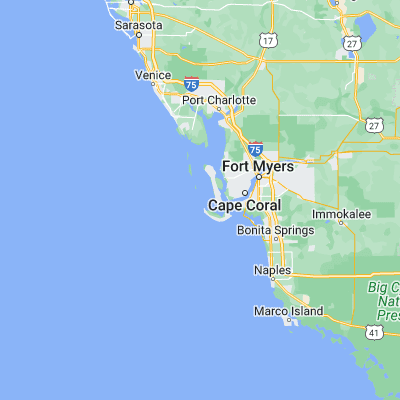 Map showing location of Captiva Island (26.527580, -82.194820)