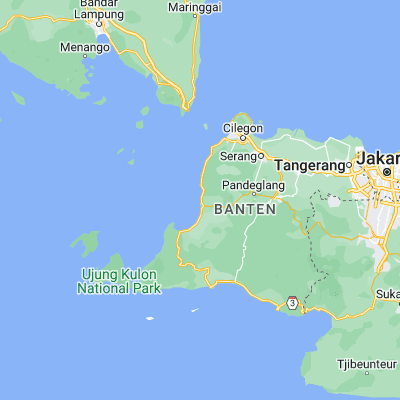 Map showing location of Caringin Lor (-6.350300, 105.827200)