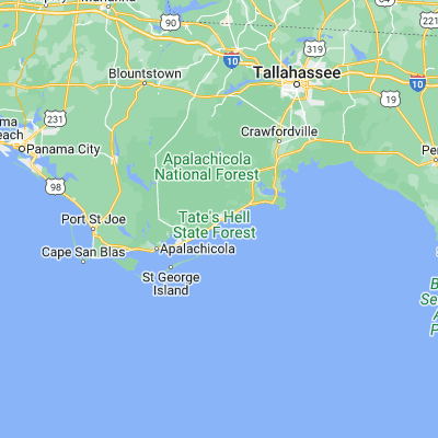 Map showing location of Carrabelle (29.853260, -84.664350)