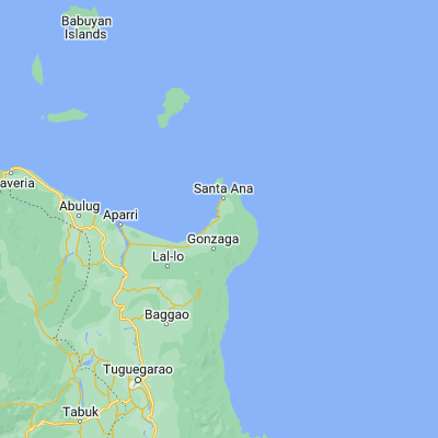 Map showing location of Casambalangan (18.376460, 122.127450)