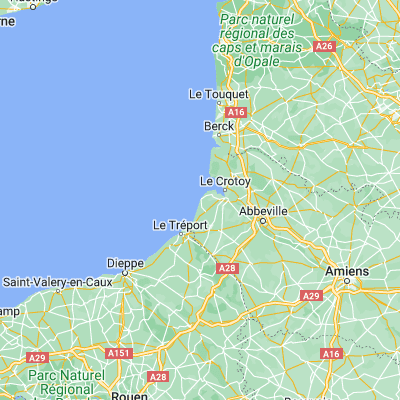Map showing location of Cayeux-sur-Mer (50.182000, 1.494000)