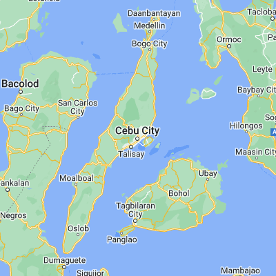 Map showing location of Cebu City (10.316720, 123.890710)