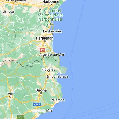 Map showing location of Cervera de la Marenda (42.440940, 3.165180)