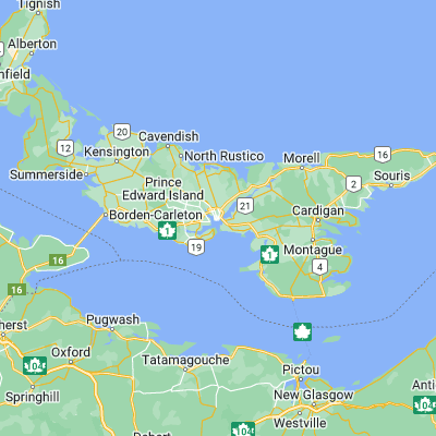 Map showing location of Charlottetown (46.235250, -63.126710)