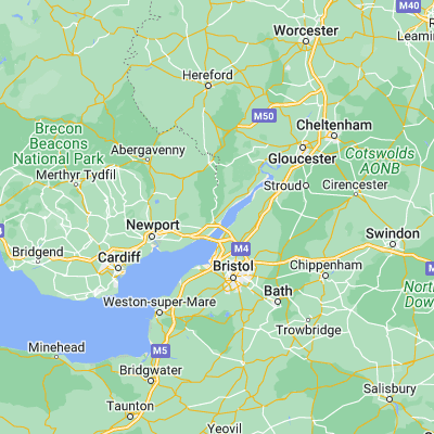 Map showing location of Chepstow (51.640870, -2.676830)