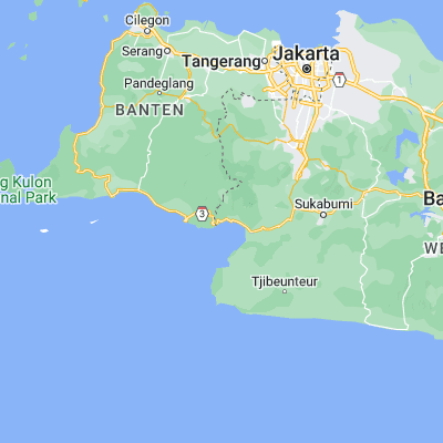 Map showing location of Cibangban Girang (-6.956900, 106.428000)