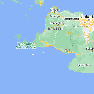 Map showing location of Cikiruh Wetan (-6.826200, 105.875700)