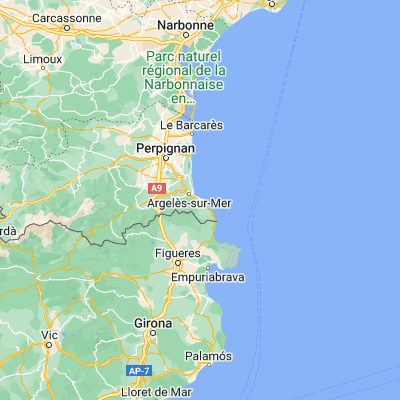 Map showing location of Collioure (42.524620, 3.082350)