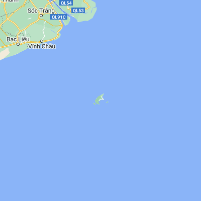 Map showing location of Côn Sơn (8.683330, 106.616670)
