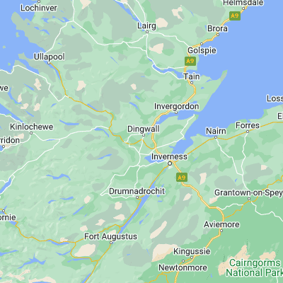 Map showing location of Conon Bridge (57.566300, -4.436780)