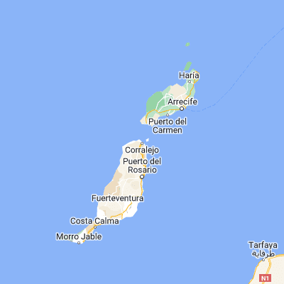 Map showing location of Corralejo (28.742430, -13.868390)
