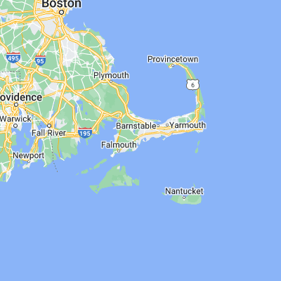 Map showing location of Cotuit (41.616780, -70.436970)