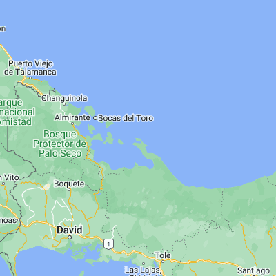Map showing location of Cusapín (9.183330, -81.900000)