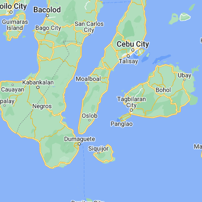 Map showing location of Dalaguete (9.761200, 123.534900)