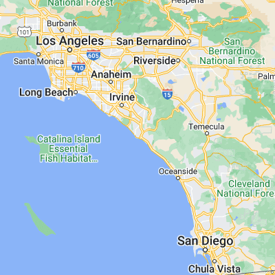 Map showing location of Dana Point (33.466970, -117.698110)