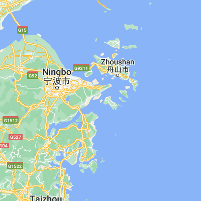 Map showing location of Daotouzui (29.742760, 122.021660)